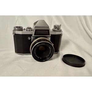 Praktica V FB 35 mm SLR Film Camera & Carl Zeiss Jena Tessar 50 mm f/2.8 Lens